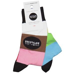 Friday Sock Co Repair The World Multicolor Striped Socks Unisex Adult